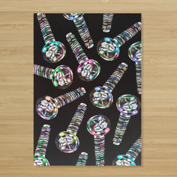 Fine Art Print - Black Screws